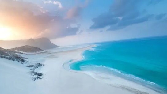 Amazing view of Detwah Lagoon in Socotra Archipelago, in Yemen