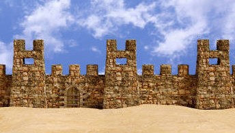 Jericho's Ancient Walls in Historic Palestine