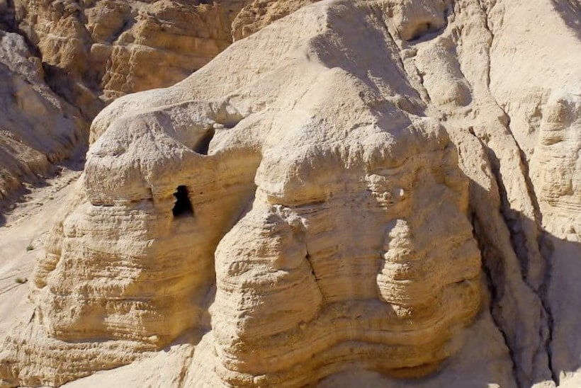 Qumran Caves in Historic Palestine