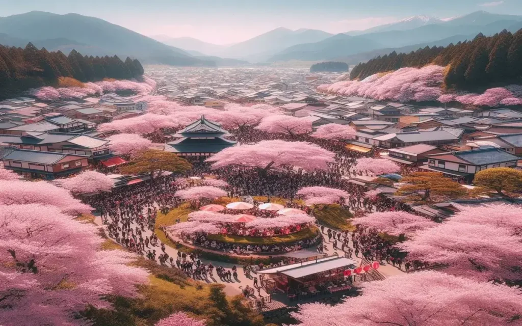 Cherry Blossom Festival in Japan