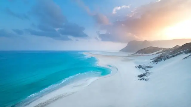 Amazing view of Detwah Lagoon in Socotra Archipelago, in Yemen