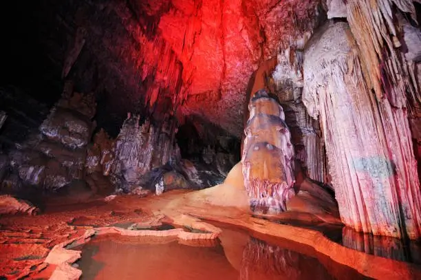 Hoq Cave located near Sokra village in Socotra Archipelago