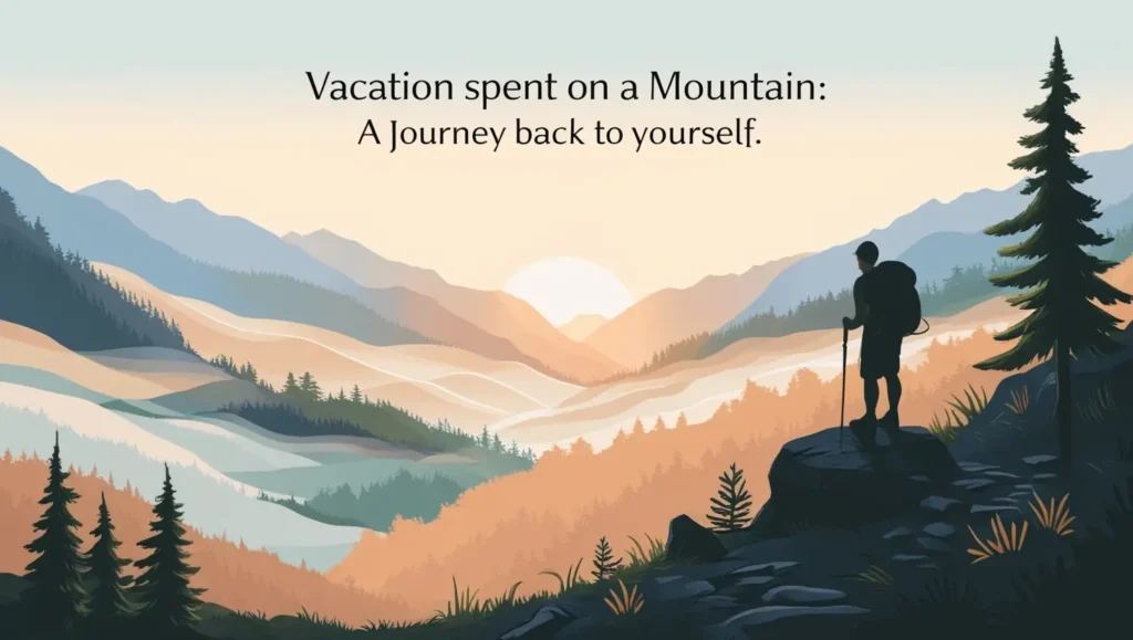 General Health Benefits of a Mountains Vacation like Stress Relief esp. by exploring